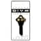 Hillman HILLMAN DIVA Sun & Moon House/Office Universal Key Blank SC1 Single, PK6 87050 - alternate 2